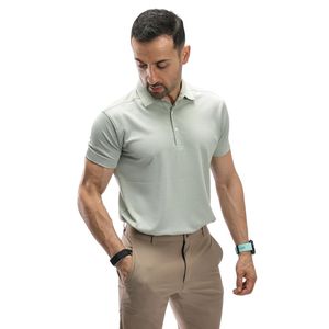 <b>Men</b> Light Sage <b>Green</b> <b>Polo</b> <b>Shirt</b> Short Sleeve Collared T <b>Shirt</b> Casual Golf Sportswear Top Custom Logo Manufacturer Wholesale - Product Image 1