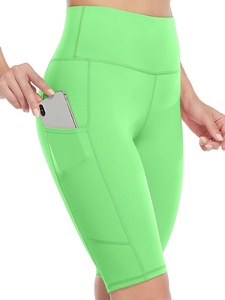 Short de sport pour femme 2 en 1 Short de course avec doublure intérieure Tissu à séchage rapide Taille haute élastique Gym Training Wear - Product Image 6