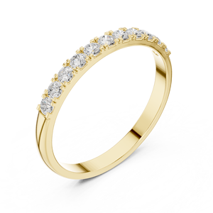 Bague ouverte florale en or jaune personnalisée avec diamants pour femme, bague de promesse minimaliste réglable, bijou raffiné, cadeau - Product Image 3