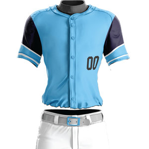 Fabricante de Uniformes de Béisbol Personalizados, Camisetas Sublimadas para Equipos, Manga Corta, Bordado Frontal, Ropa Deportiva, Venta al Por Mayor OEM - Product Image 5