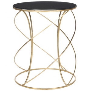 โต๊ะกาแฟโลหะด้านข้างพร้อมโต๊ะหินอ่อนด้านข้างที่ทันสมัยโต๊ะท้ายที่ขายดีที่สุด - Product Image 6