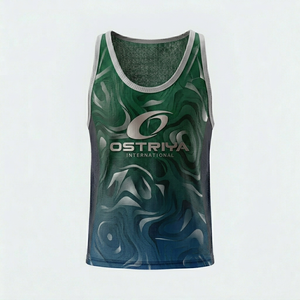 OSTRIYA INTERNATIONAL Breathable Mesh Soccer <b>Bibs</b> <b>Training</b> Vest Unisex Adult Sublimated Print Front Logo Sleeveless Athletic Fit - Product Image 5
