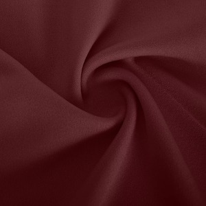 High Waist Full Length Flared Leg Yoga Pants With Pockets Solid <b>Burgundy</b> Elastic Waist Stretch Women's Activewear - Product Image 6