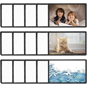 Patchs thermocollants en PU imprimé 3D sur toile, forme irrégulière, motif crâne artistique de chien pour vêtements - Product Image 5