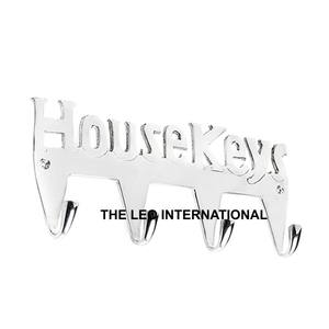 Porte-manteau mural brillant et poli pour salle de bain, nouveau design, 4 crochets, design alphabétique, en métal - Product Image 3