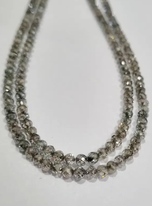 ลูกปัดเพชรโมอิสซาไนต์หลากสีขนาด 3 มม. รูปทรงเหลี่ยม ความยาว 16 นิ้ว - Product Image 4