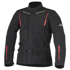 Veste bomber coupe-vent de haute qualité, couleurs contrastées, style motard, fermeture éclair, polyester, surdimensionnée, capuche avant - Product Image 5