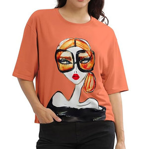 เสื้อผู้หญิงรุ่นใหม่ น้ำหนักเบา นุ่ม สบาย ระบายอากาศดี ขายดี คุณภาพสูง สวมใส่สบายๆ พิมพ์โลโก้ตามสั่ง - Product Image 1