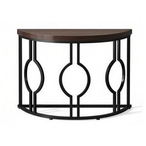 Table console longue en bois massif de style rustique moderne pour la maison, l'appartement ou l'hôtel, avec pieds réglables pour le salon - Product Image 2