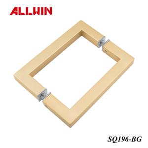 Poignée de porte ronde en verre de 19 mm en laiton finition or brossé, design moderne, personnalisable OEM/ODM, pour salle de bain ou hôtel - Product Image 6