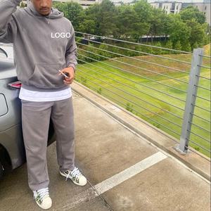 Sudadera con capucha para hombre de punto de contraste inverso personalizado de Terry francés de nuevo diseño, chándales reflectantes sueltos para hombre - Product Image 4