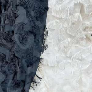 Tela de Chifón Jacquard Elástica y Transpirable de Primera Calidad con Diseño Nuevo <span class=keywords><strong>para</strong></span> Confección de Ropa, Vestidos de Novia, Faldas, Camisas y Disfraces - Product Image 3