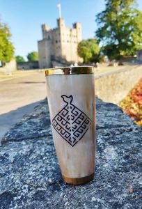 Verre à boire en corne de buffle, style Viking - Product Image 3