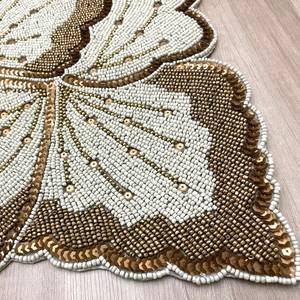 Chemin de table indien de qualité supérieure, brodé à la main et orné de perles, chemin de table en patchwork perlé d'Inde par MSR OVERSEAS - Product Image 2