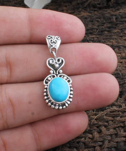 Collar con Colgante de Ojo de Tigre Natural, Chapado en Platino, con Engaste de Plata de Ley, para Unisex, Joyería Étnica Estampada - Product Image 3