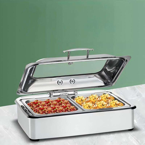 Recipiente para Calentar Comida de Acero Inoxidable con Garantía de Un Año y Recipiente Redondo para Servicio de Buffet Confiable - Product Image 2