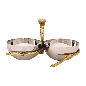 Elegante Tazón Decorativo de Acero Inoxidable, Centro de Mesa Multiusos para Frutas, Pasteles y Decoración del Hogar - Product Image 4