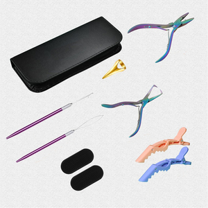 Multifunction Hair <b>Extension</b> Plier Kit for Micro <b>Bead</b> Installation Removal and Hair Styling Professional Tool Kit - Product Image 1