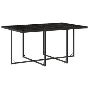 Ensemble de 10 ensembles de salle à manger de jardin noirs pour patio - Product Image 4