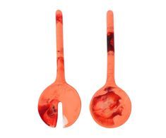 Resin <b>Salad</b> Servers Set Pink and Amber Marble Texture Dishwasher Safe Eco-Friendly <b>Salad</b> <b>Tools</b> - Product Image 5