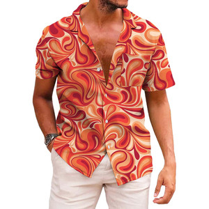 Camisa de hombre de manga corta con estampado floral tropical, informal, para playa, con botones, colorida, para verano, precio económico. - Product Image 5