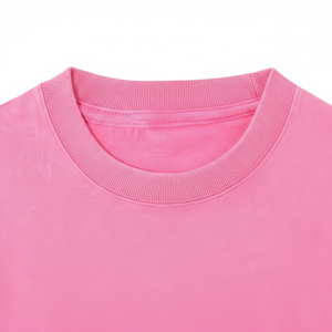 Camisetas Casuales de Manga Corta para Hombre, Personalizadas, de Algodón 100%, 220 g/m², Color Rosa, Talla Grande, Corte Holgado - Product Image 6
