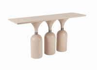 Table console en contreplaqué, table basse moderne, écologique, pour salon, artisanale, sur mesure, qualité export, meubles en bois pour la maison