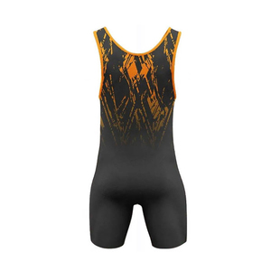 Sublimation Printed Stretch Wrestling Singlet <b>Men</b> Sportswear <b>Bodysuit</b> Custom Front Color Blocked Quick Dry Breathable Training - Product Image 2