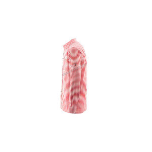 Chemise Trachten pour Homme Style Bavarois Allemagne Oktoberfest 2026 Rouge & Blanc Anti-Plis Été Haute Qualité - Product Image 5