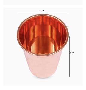 Gobelet en cuivre pur martelé, écologique et fait main, 10 oz, pour usage hôtelier - Product Image 2
