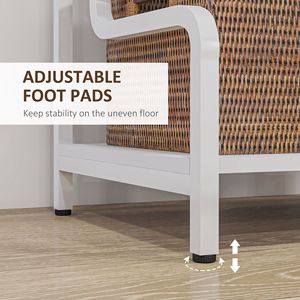 Scaffale a 3 livelli in metallo autoportante per stampante, organizer per ufficio domestico, scaffale a scala per soggiorno - Product Image 6