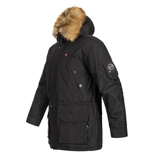 OEM ODM 100%High Quality Factory Custom Logo Men's Winter Puffer <b>Jacket</b> Warm Hooded <b>Parka</b> Windproof Zipper Closure Mens Clothing - Product Image 3