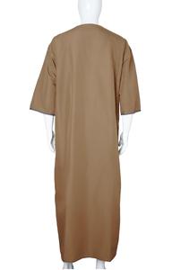 Collection Aïd 2026 – Kaftan Marocain Élégant pour Homme en Coton Respirant Fait Main de Haute Qualité, Séchage Rapide, Thobe et Jubbah Saoudienne Gaufrée - Product Image 3