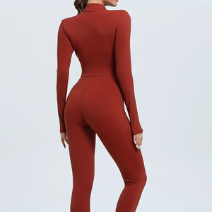 Premium Athletic Fitness Wear Halter <b>Jumpsuit</b> for Party Wholesale Seamless Performance Supplier Manufacturer with Custom Logo - Product Image 2