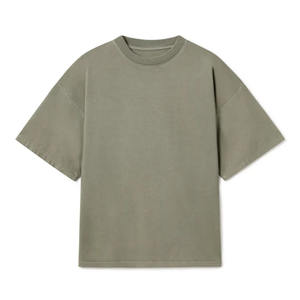 T-shirt en molleton français pour homme, 100 % coton respirant, coupe ample, style tendance, meilleure qualité, vente chaude - Product Image 1