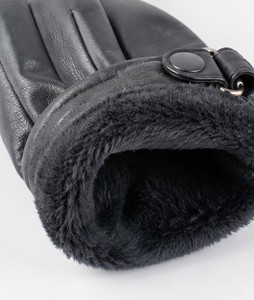 Gants de moto en cuir de mouton de haute qualité, écologiques, pour hommes et femmes, hiver, longueur poignet, compatibles écran tactile, détection de pointe, usage quotidien - Product Image 5