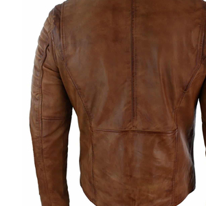 Custom Embroidery High Quality Men's Full Sleeves Leather <b>Jacket</b> Street Wear Stand Collar Thin <b>Sheep</b> <b>Skin</b> Best Design <b>Jackets</b> - Product Image 6