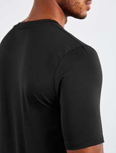 <b>Men</b> Custom Wholesale Gym Shirt Quick Dry Compression Sports Top Slim Fit Spandex <b>Stretch</b> Workout Tops Plain Blank Knitted Solid - Product Image 2