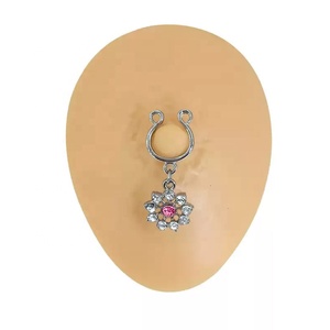 Anillo de Pezón de Acero Inoxidable Sin <span class=keywords><strong>Perforaciones</strong></span>, Anillo de Pezón sin Necesidad de Perforación, Decoración para el Pecho, Accesorio con Colgante <span class=keywords><strong>en</strong></span> Forma de U - Product Image 6