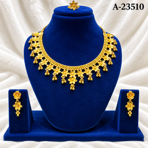MOLL JEWELLERS Ensemble de bijoux tendance pour femme en alliage plaqué rhodium avec zircon, collier, boucles d'oreilles et bague, idéal pour mariage A-23513 - Product Image 6
