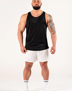 Camisetas sin Mangas Personalizadas de Alta Calidad para Hombre, Mezcla de Poliéster/Algodón, Transpirables, Cómodas, de Color Sólido, Estilo Urbano, 180g - Product Image 4