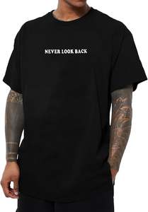 T-shirts Homme Oversize Imprimé Floral et Lettres Style Rétro Streetwear Coupe Ample Décontractée 100% Coton Peigné Personnalisable Respirant Séchage Rapide - Product Image 2