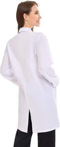 New Style Woven Cotton Polyester Summer Hospital Scrubs White Lab Coat Jogger Custom Logo Short Sleeves Unisex Nurse Uniform - Product Image 5