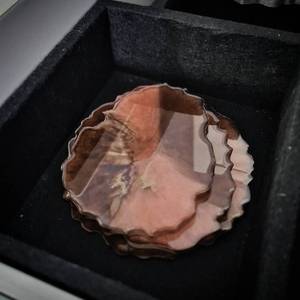 ชุดจานรองแก้วเรซิ่นลายจีโอดสีน้ำตาล ทำด้วยมือ สไตล์อื่นๆ เป็นมิตรกับสิ่งแวดล้อม รูปทรงกลม ของตกแต่งบ้าน ประติมากรรมบนโต๊ะ - Product Image 4