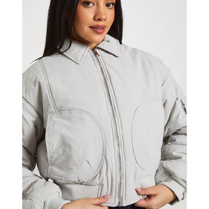 Chaqueta de mujer estilo americano, softshell, con logo bordado personalizado, para correr y ciclismo, ligera, de poliéster, con bolsillos exteriores, antiolor. - Product Image 6