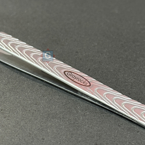 Pinzas para Extensión de Pestañas con Diseño Impreso de 45 Grados, Acero Inoxidable, Punta Afilada y Dentada, Duraderas - Product Image 5