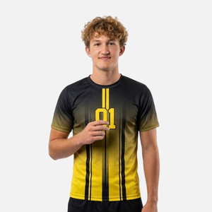 เสื้อแฮนด์บอลสั่งทำขายส่ง ชุดทีมพิมพ์ลายโลโก้ด้วยเทคนิค Sublimation ผ้าโพลีเอสเตอร์ตาข่าย แห้งเร็ว สั่งซื้อจำนวนมาก ชุดกีฬาแฮนด์บอล - Product Image 5