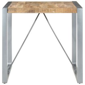 โต๊ะรับประทานอาหารไม้มะม่วงเนื้อหยาบ ขนาด 31.5 X 31.5 X 29.5 นิ้ว ทนทาน - Product Image 2