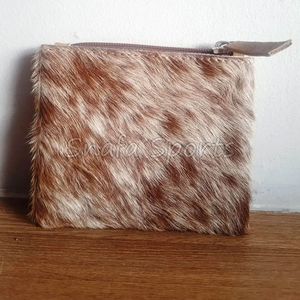 Porte-cartes vintage en cuir de vachette fait main avec fermeture éclair et poche, petit format, pour passeport et cartes de crédit, accessoire de portefeuille en gros - Product Image 3