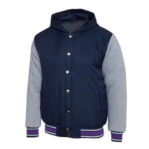 Chaqueta Bomber Unisex de Lana Ecológica, Impermeable y Cortavientos, con Mangas de Cuero, Estilo Urbano, Logotipo Personalizado, OEM, al por Mayor - Product Image 4